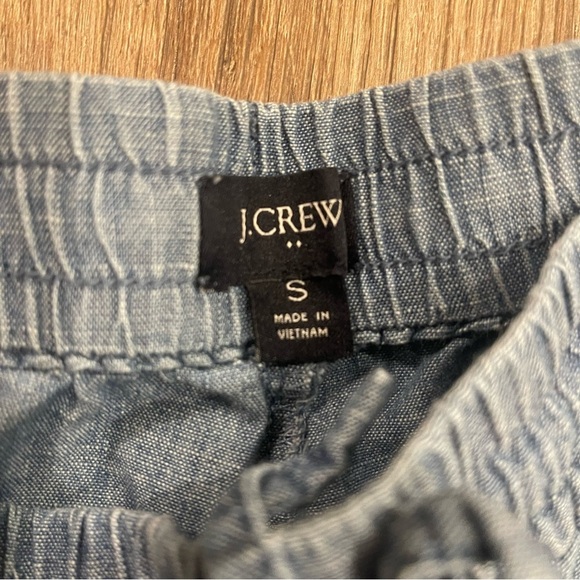 J.Crew Women’s Small Drawstring Shorts Set Of Two Comfort Cotton Chambray - Picture 4 of 9